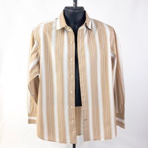Banana Republic Yellow Striped Shirt - L